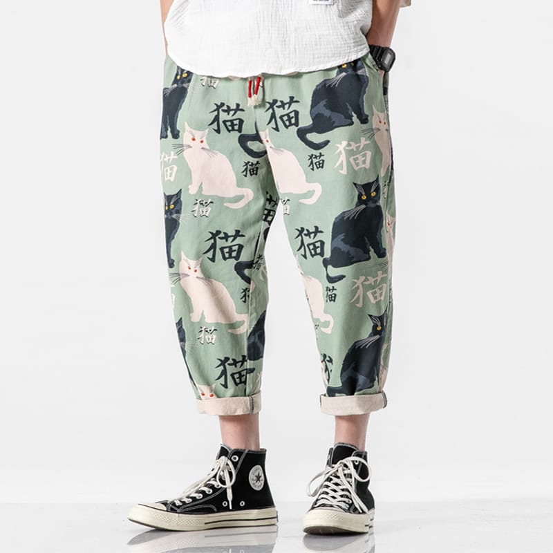 Streetwear Man Summer Harem Pants Printed Casual Pants Mans Harajuku Style Oversize Jogging Pants Woman 2024 Fashion Bottoms 5XL