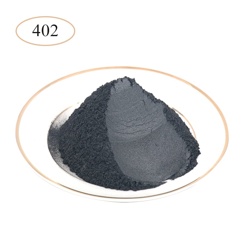 Silver Black Pearl Powder Pigments Mineral Mica Powder Dye for Car Soap Ceramics Automotive Art Craf