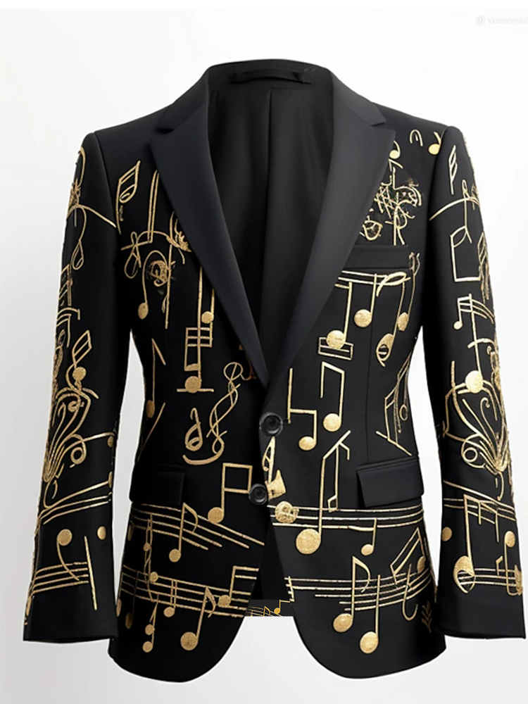 Color Pattern New Men's Suit Art Trend Outdoor Casual Dress Party Casual Top