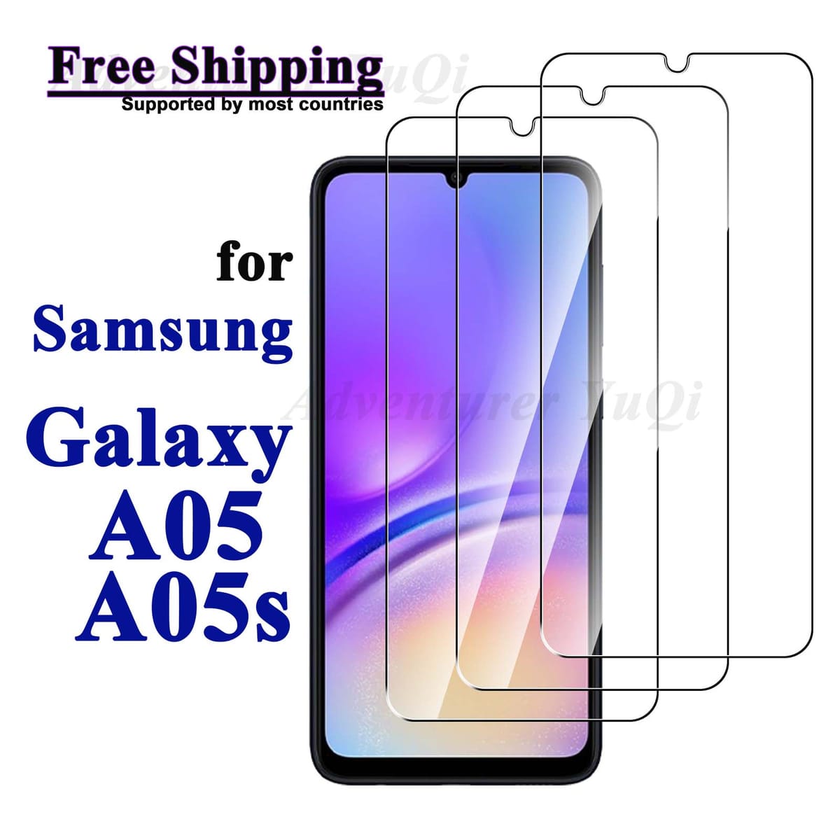 Screen Protector For Galaxy A05 A05s Samsung, Tempered Glass HD 9H Anti Scratch Case Friendly Free Shipping