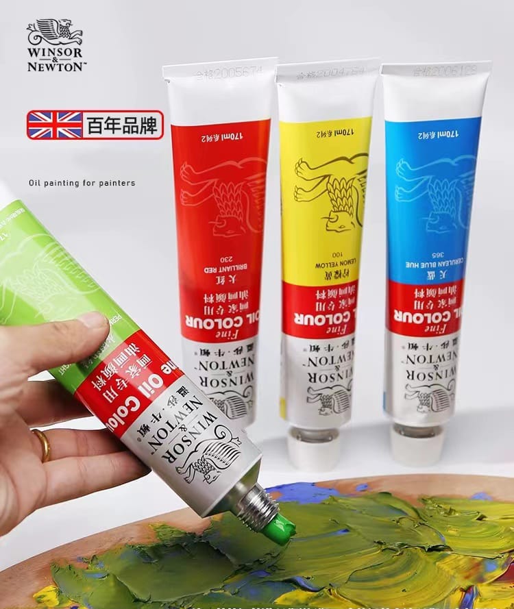 1Pc British Winsor&NEWTON Painter's Oil Painting Pigment 55 Colors 45ml Art Supplies
