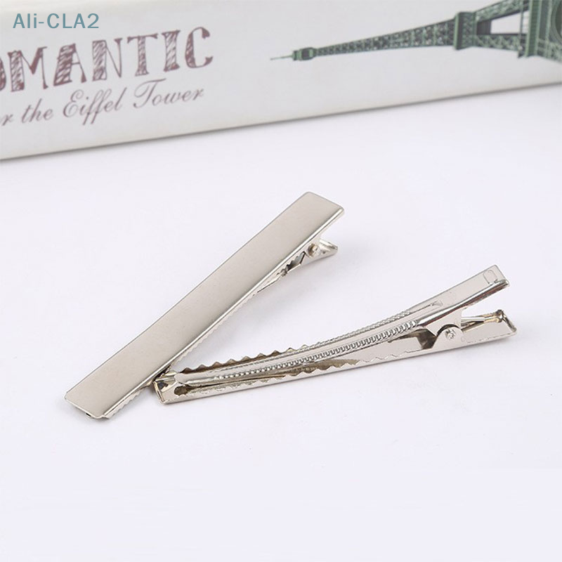 50pcs Metal Alligator Hair Clips DIY Hair Accessories Materials Hair Clips Headgear Square Clip Duck 32/42/56/78/100mm