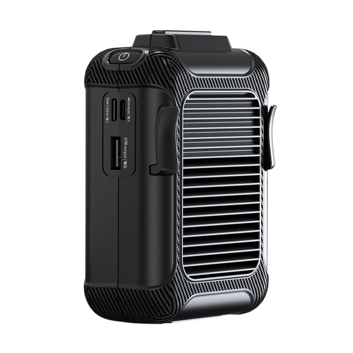 Waist Clip Fan on Belt Air Conditioner Necklace Fan for Hiking Farms Fishing