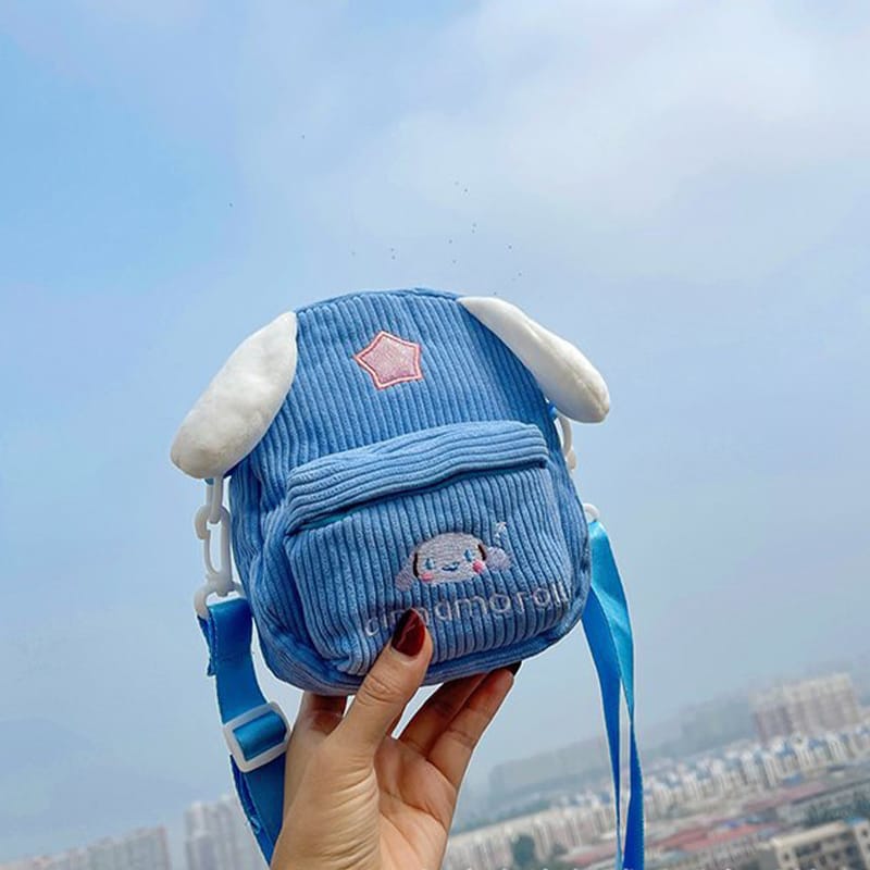 Cinnamoroll Plush Bag Plushies Sanrio Bag Kulomi Shoulder Bag Melody Small Square Bag Handbag Christmas Birthday Gift for Girl
