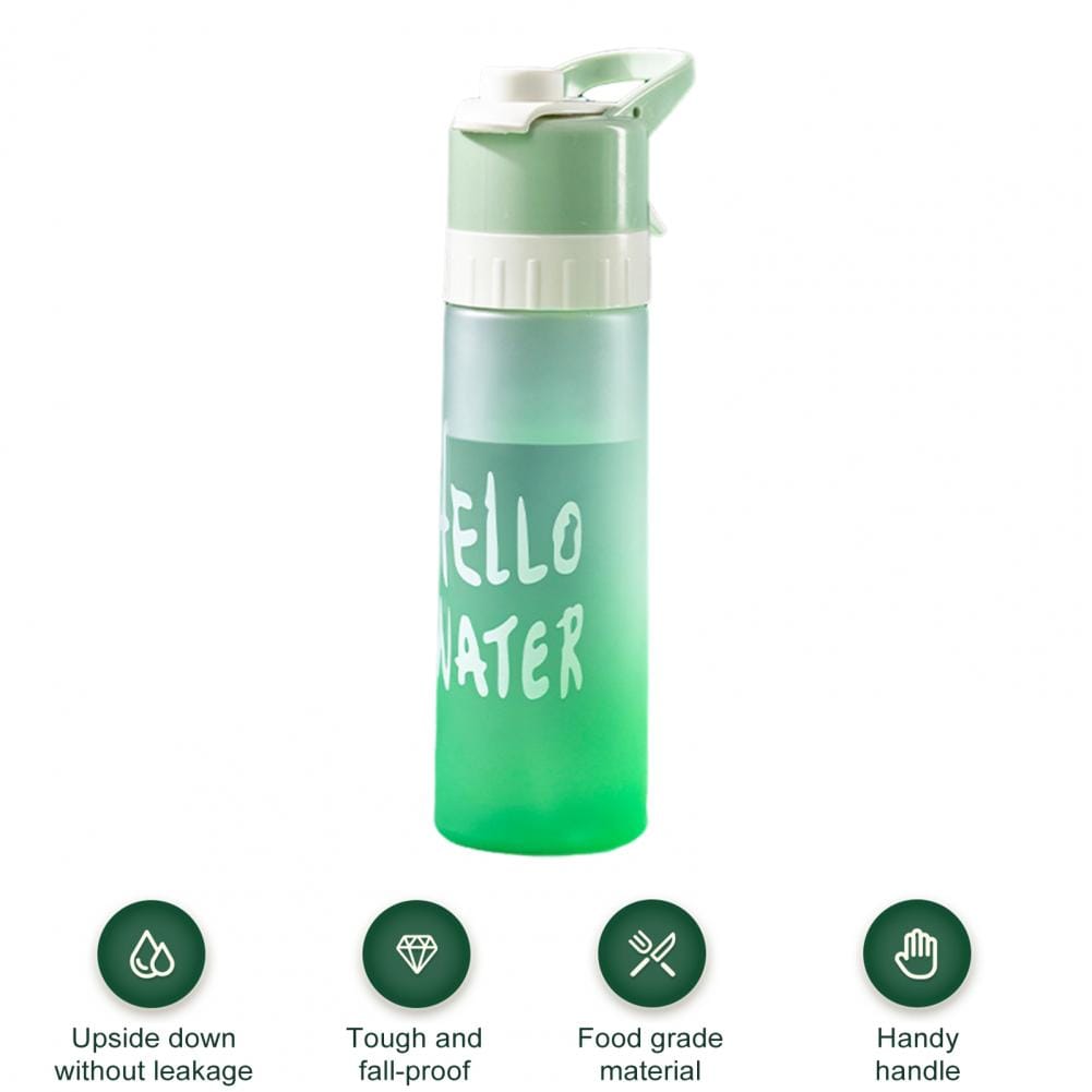 Mist Sprayer Hydration Bottle Portable Mist Spray Water Bottle for Outdoor Fitness Cycling Hiking Bpa-free 650ml Sport Water
