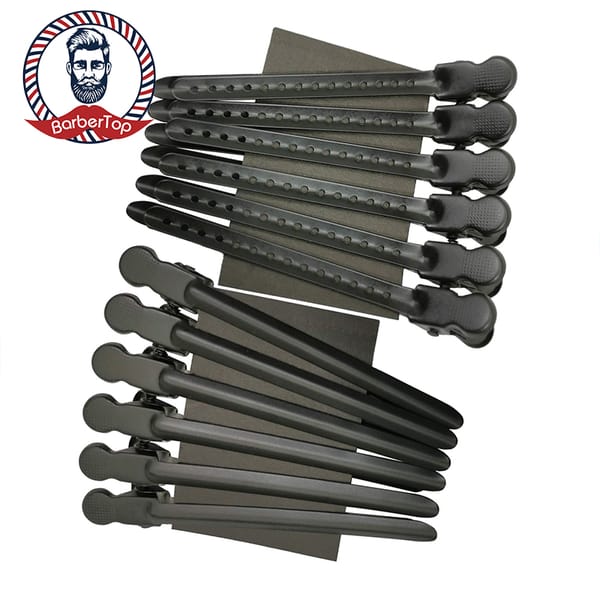 12Pc/Box Aluminum Hairpin Duckbill Hairpin Hairdressing Clip Hair Fixed Hairclips Salon Home Stlying Tool 2023