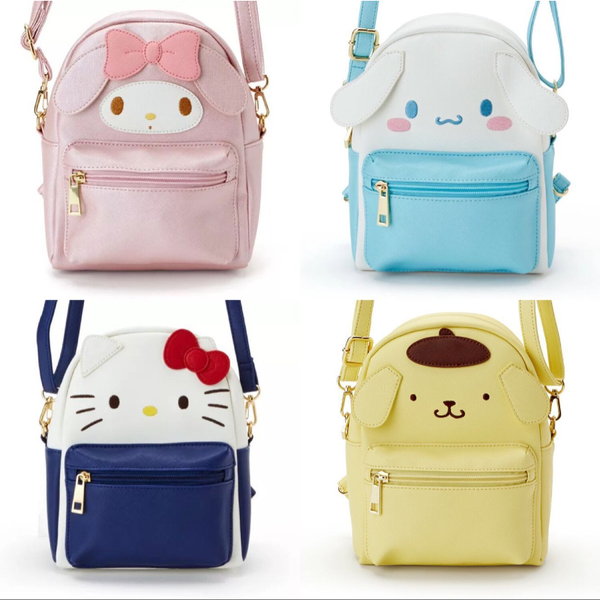 Cartoon Anime Sanrio Backpack Cute Hello Kitty Waterproof Shoulder Bag Kulomi My Melody Cinnamoroll Crossbody Bags for Women