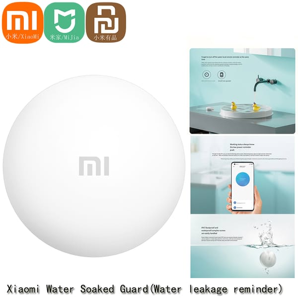 Xiaomi Smart Water Immersing Sensor Bluetooth 5.0 Flood Water Leak Detector Waterproof Remote Control Work With Mijia App