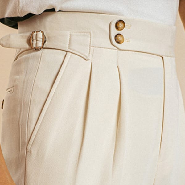 High Quality Trousers Pant For Man  Black Apricot Office Trouser Men Business Casual Pant British Social Club Outfits