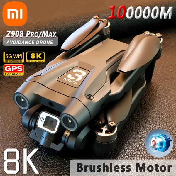 Xiaomi Z908 Drone 8K Dual HD Camera One-Key Return Three-Axis Gimbal Professional Obstacle Avoidance Aerial Photography Aircraft