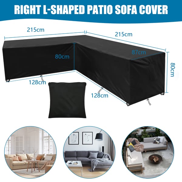 Home Terrace V Type Sofa Cover Outdoor Garden Terrace Waterproof Furniture Cover Waterproof Sofa Protector L Shape