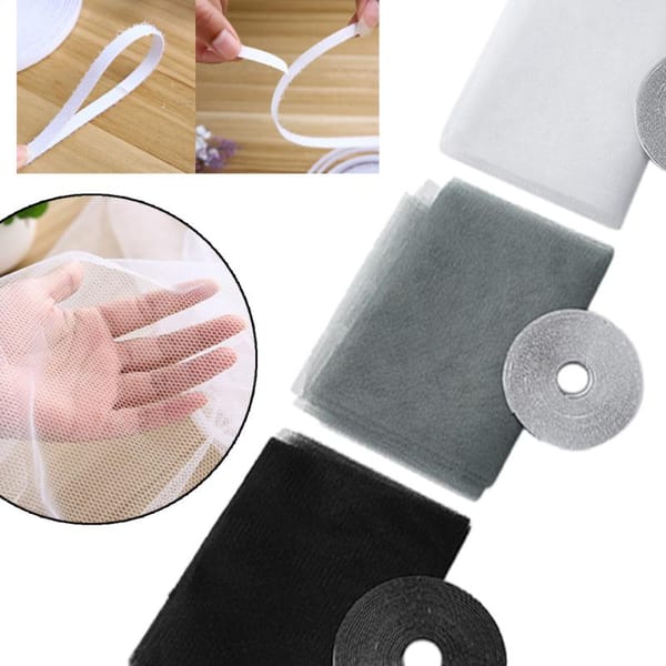 Anti Fly Mosquito Net Window Screen Mesh Adhesive Mosquito Insect Flying Bug Net Curtains for Kitchen Windows Home Protector