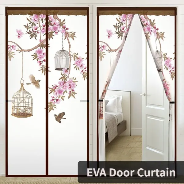 EVA Windproof Magnetic Door Screen Curtain Summer Anti-mosquito Living Room Partition Air Conditioning Door Curtain Home Decor
