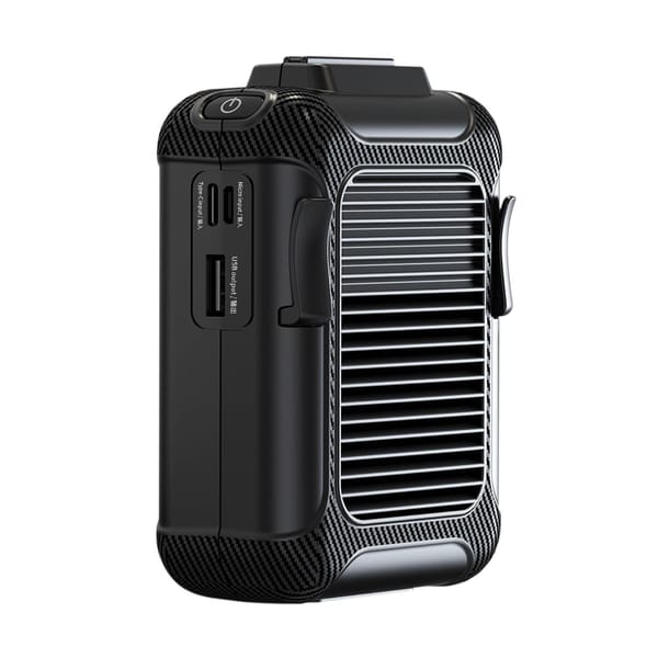 Waist Clip Fan on Belt Air Conditioner Necklace Fan for Hiking Farms Fishing