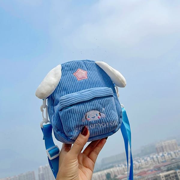 Cinnamoroll Plush Bag Plushies Sanrio Bag Kulomi Shoulder Bag Melody Small Square Bag Handbag Christmas Birthday Gift for Girl