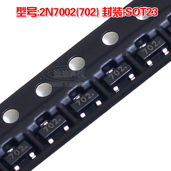 New 2N7002 SOT-23 Silk Screen 702 MOS Tube N-Channel FET 0.115A 60V